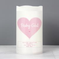 Personalised Baby Girl Nightlight LED Candle Extra Image 3 Preview